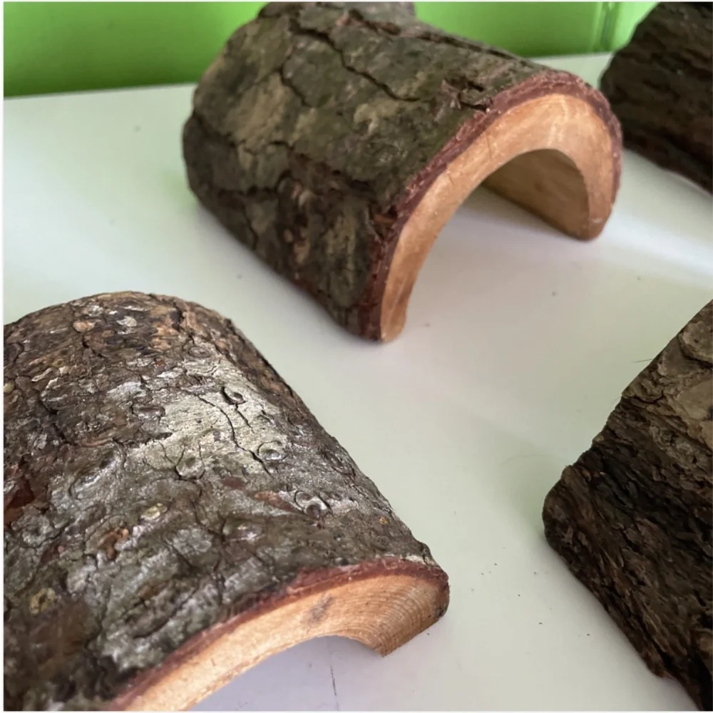 Reptile bundle LOT 3 Natural Wood Log Hides driftwood & 1 Resin wood snake decor